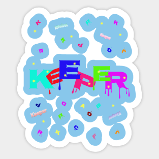 The game of letters develops the imagination and pleases the brain)) Sticker
